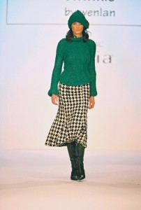 hand-knit-sweater-houndstooth-skirt
